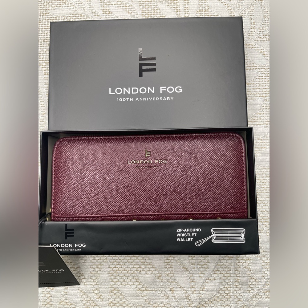 London Fog Red Zip-Around Wallet